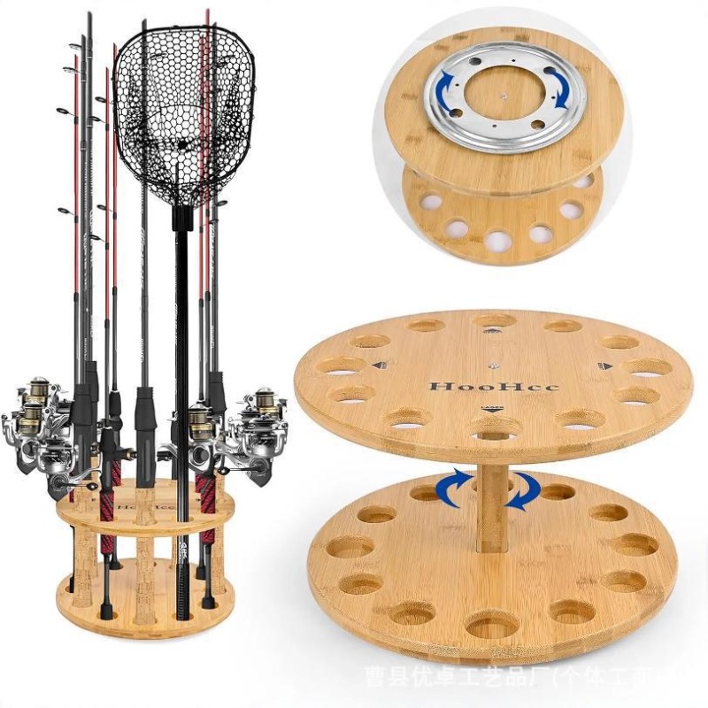 Fishing Equipment Storage - Rak Penyimpanan Joran Pancing Kayu Solid