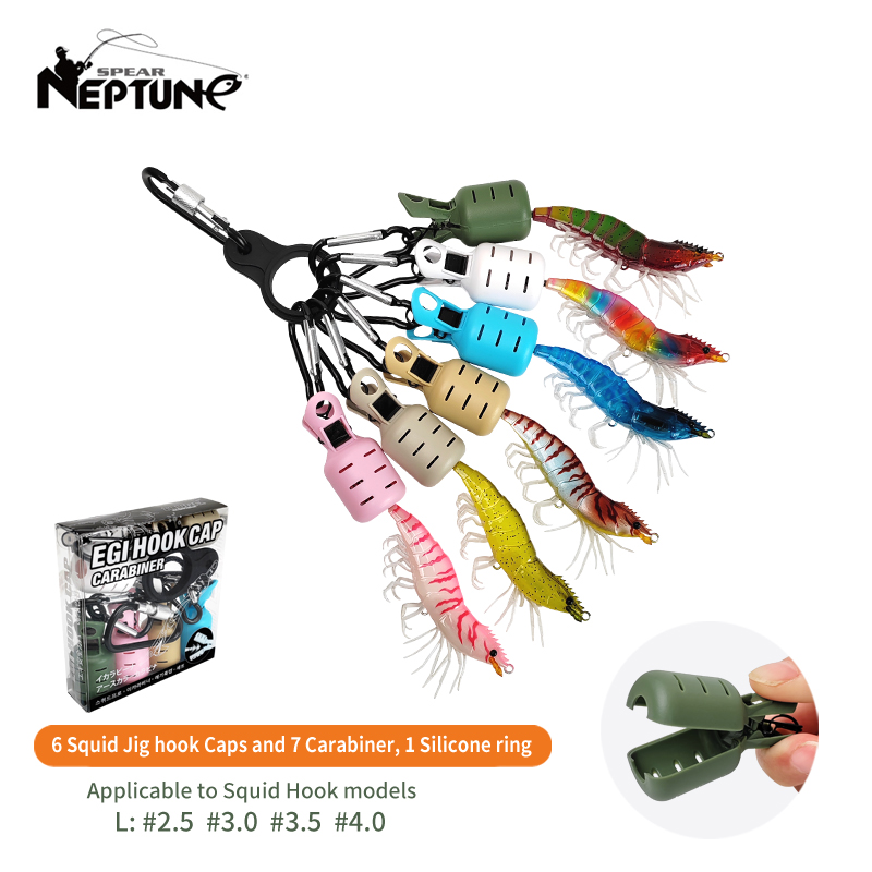 Fishing Quest - Kit pelindung umpan cumi-cumi 6 buah,