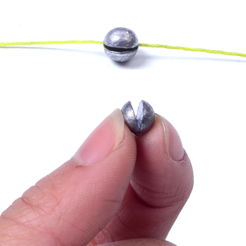100 buah bulat Split Shot mema - Fishing Equipment Tools ulasan dan harga