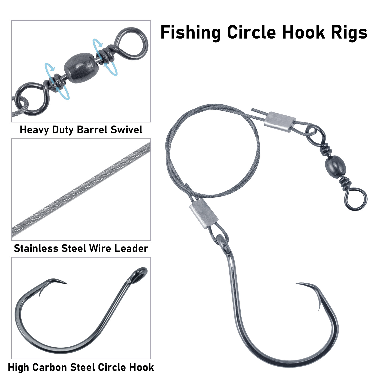 5pcs Rig Pancing Surf dengan K - Snell Fishing Rig ulasan dan harga