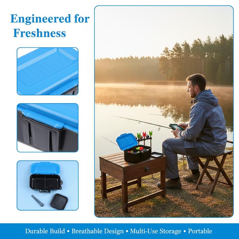 Kotak Umpan Pancing Portabel,  - Fishing Equipment Storage ulasan dan harga