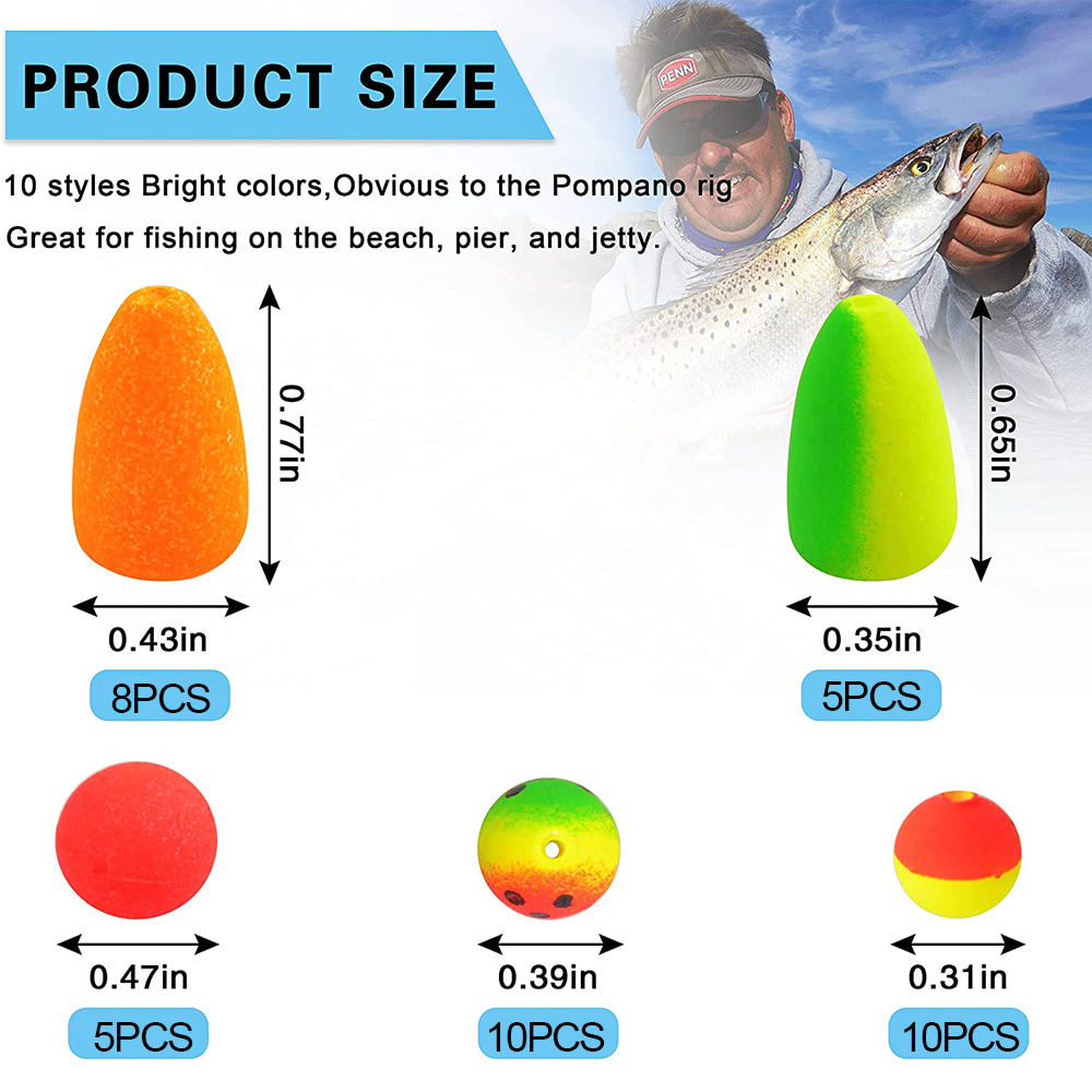 138 Buah Manik Apung Rig Pompa - Snell Fishing Rig ulasan dan harga