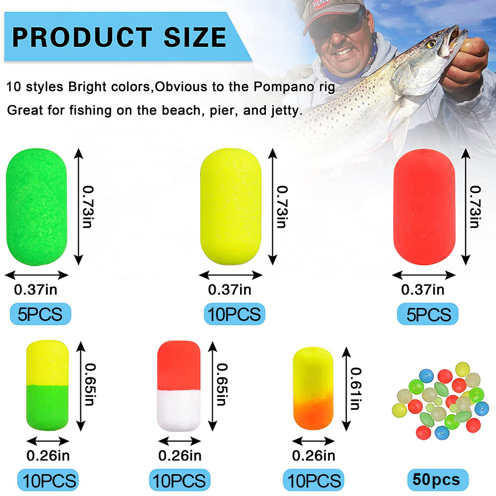 138 Buah Manik Apung Rig Pompa - Snell Fishing Rig ulasan dan harga